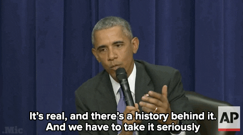 president obama discute de l'Histoire